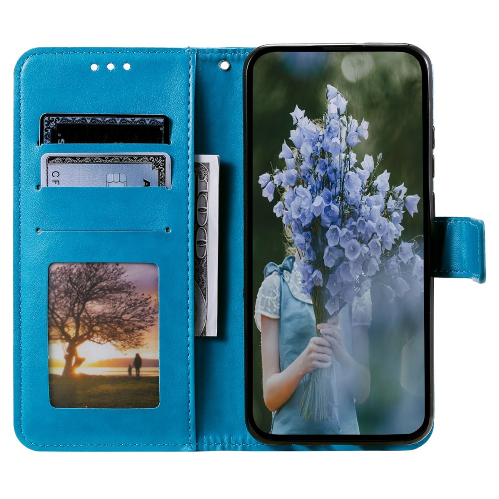 Samsung Galaxy A16 Leather Cover Mandala Blue