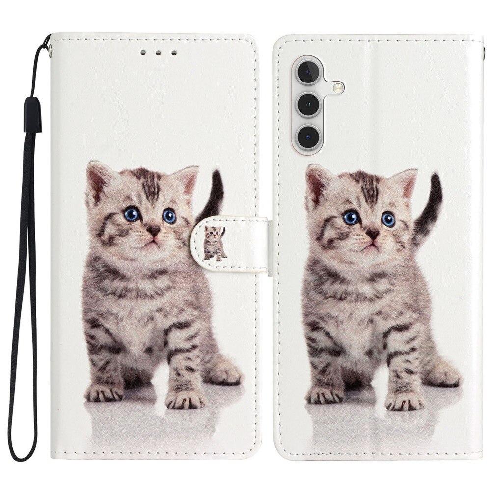 Samsung Galaxy A16 Wallet Book Cover Kitten