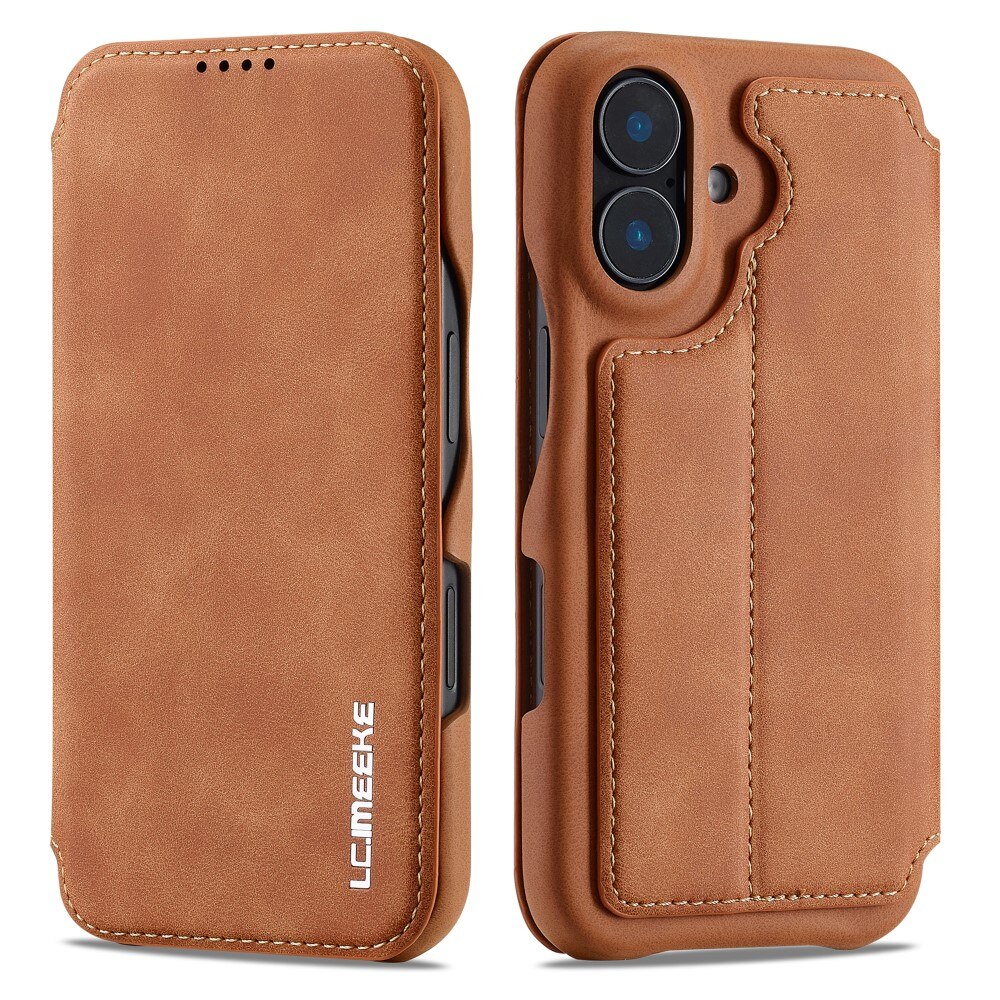 iPhone 16 Slim Wallet Case Cognac