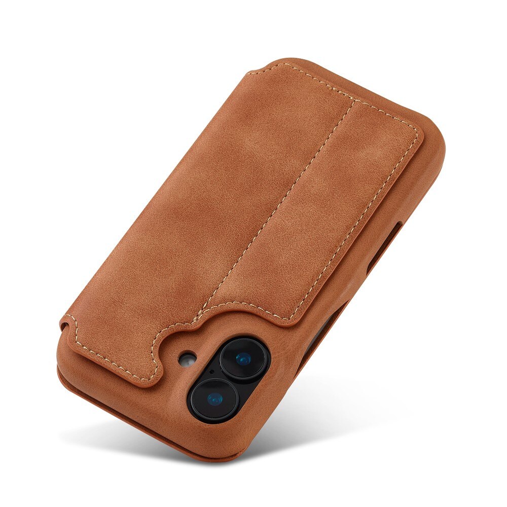 iPhone 16 Slim Wallet Case Cognac