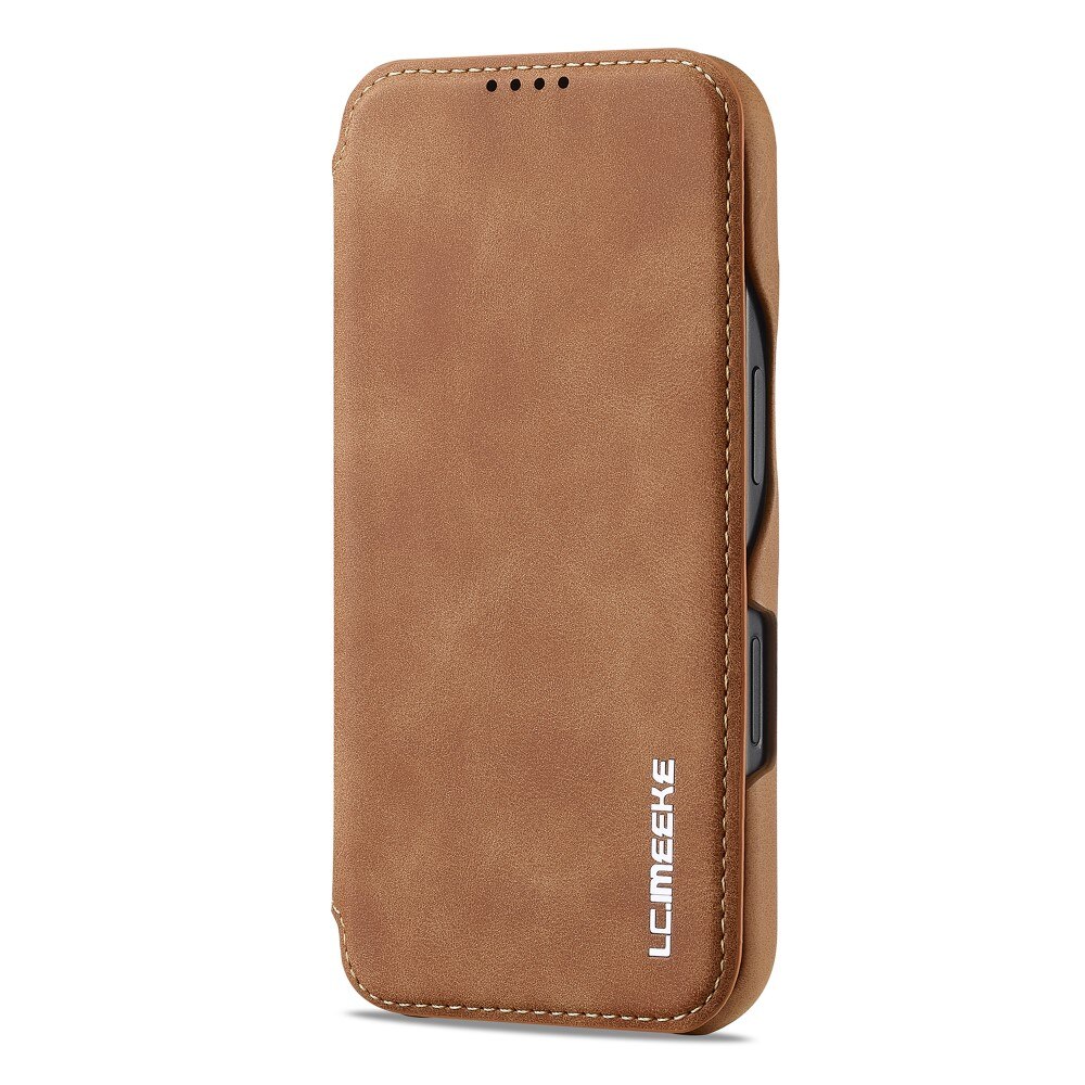 iPhone 16 Slim Wallet Case Cognac