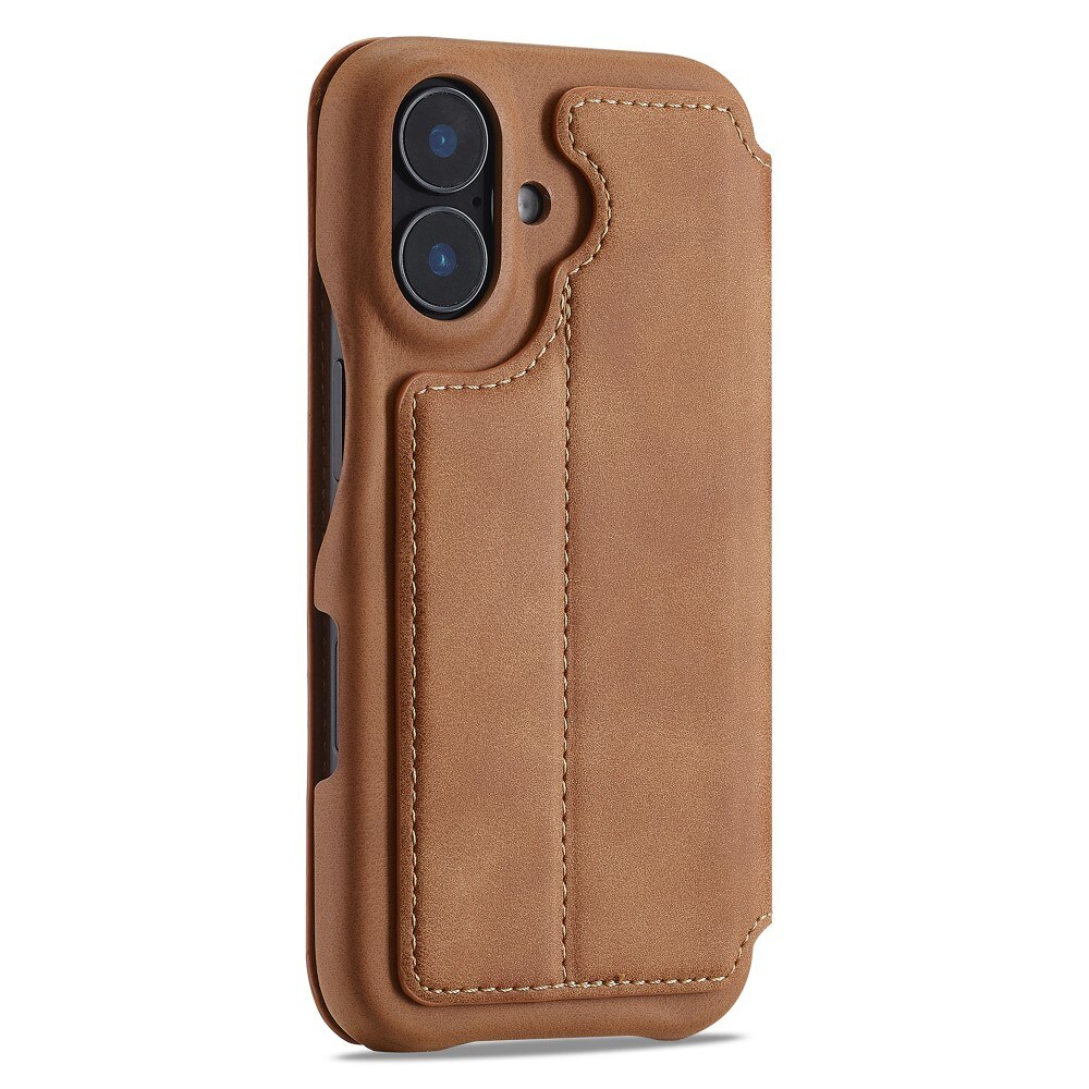 iPhone 16 Slim Wallet Case Cognac