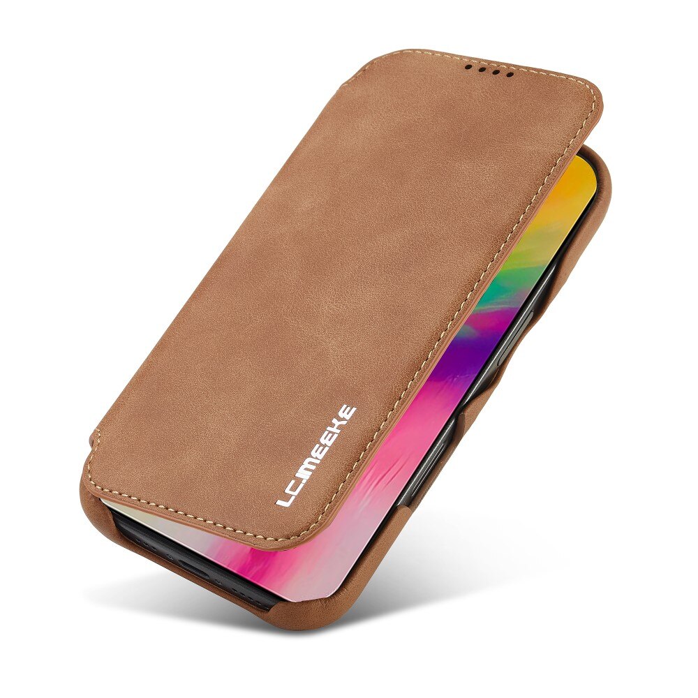 iPhone 16 Pro Slim Wallet Case Cognac