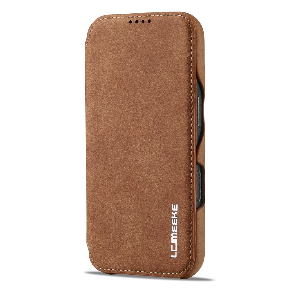 iPhone 16 Pro Slim Wallet Case Cognac