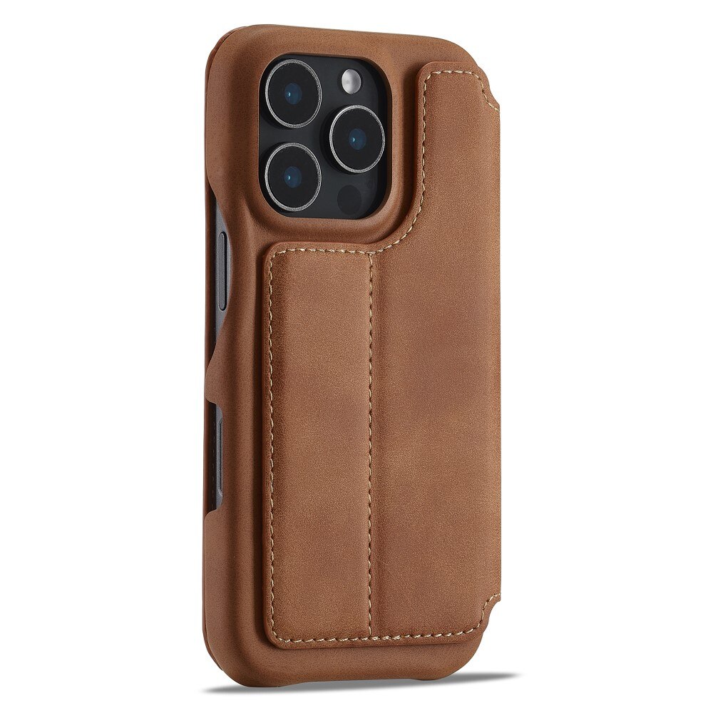 iPhone 16 Pro Slim Wallet Case Cognac