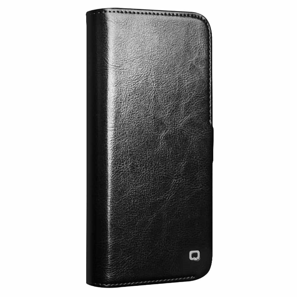 iPhone 16 Pro Leather Wallet Case Black