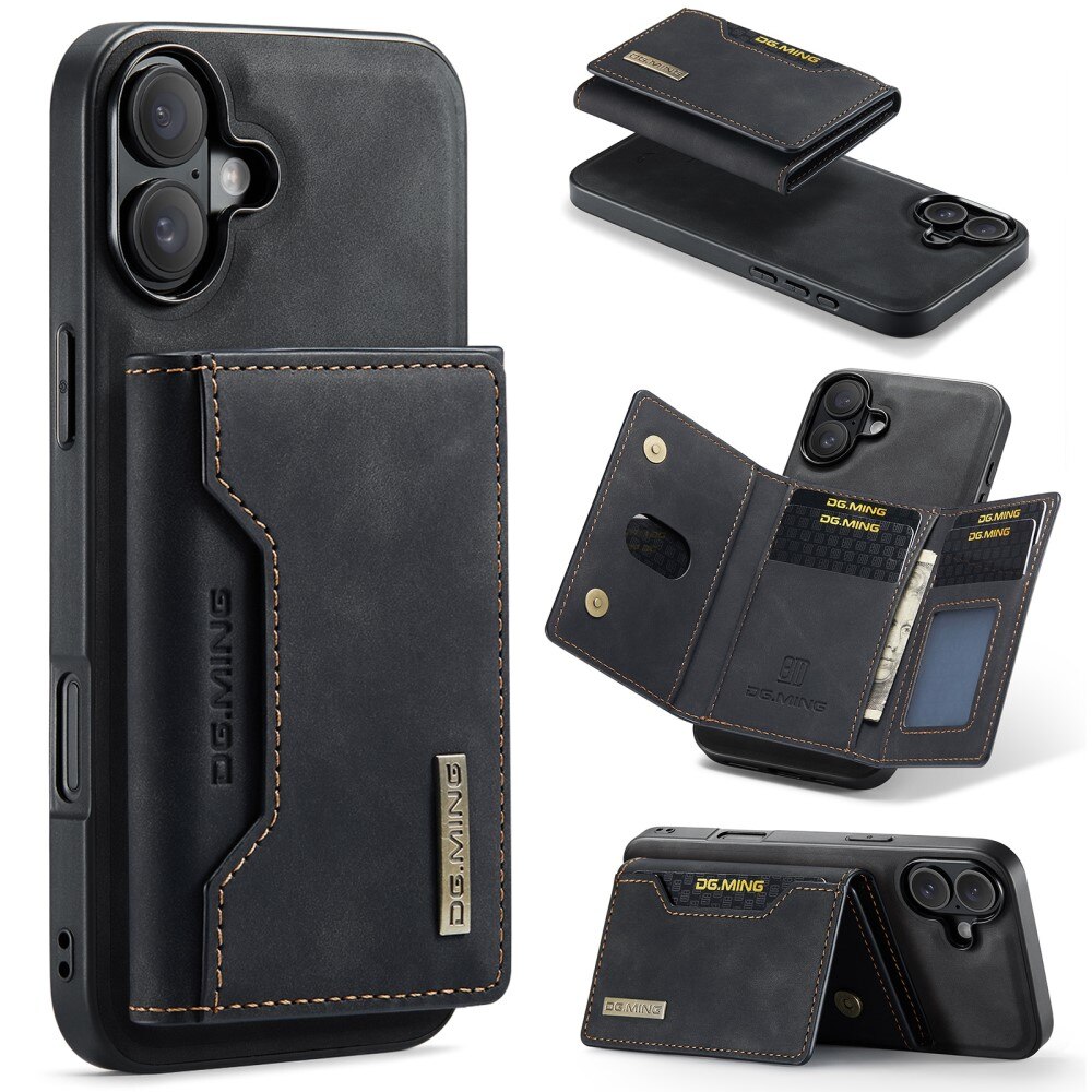 iPhone 16 Magnetic Card Slot Case Black