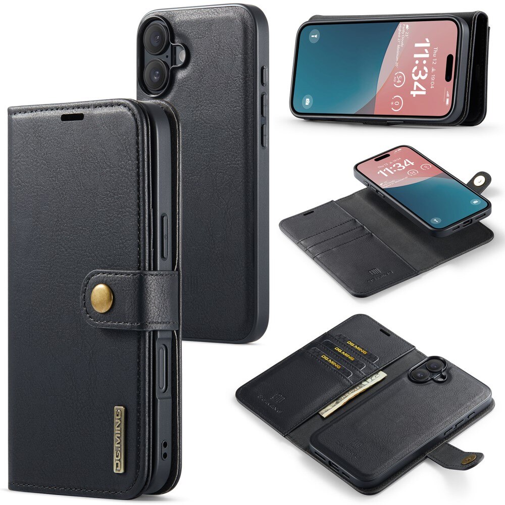 iPhone 16 Plus Magnet Wallet Black