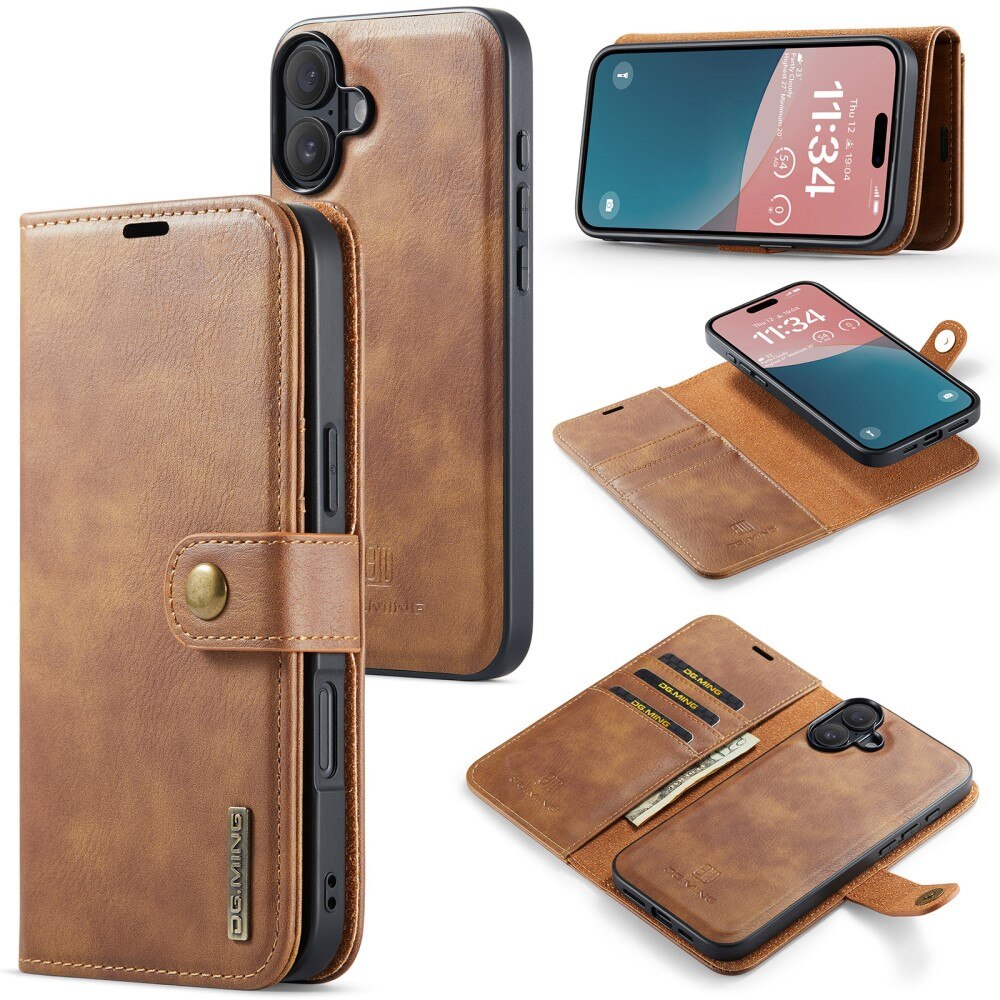 iPhone 16 Plus Magnet Wallet Cognac