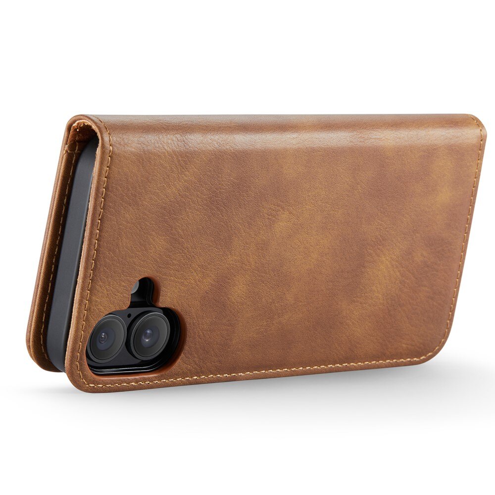 iPhone 16 Plus Magnet Wallet Cognac