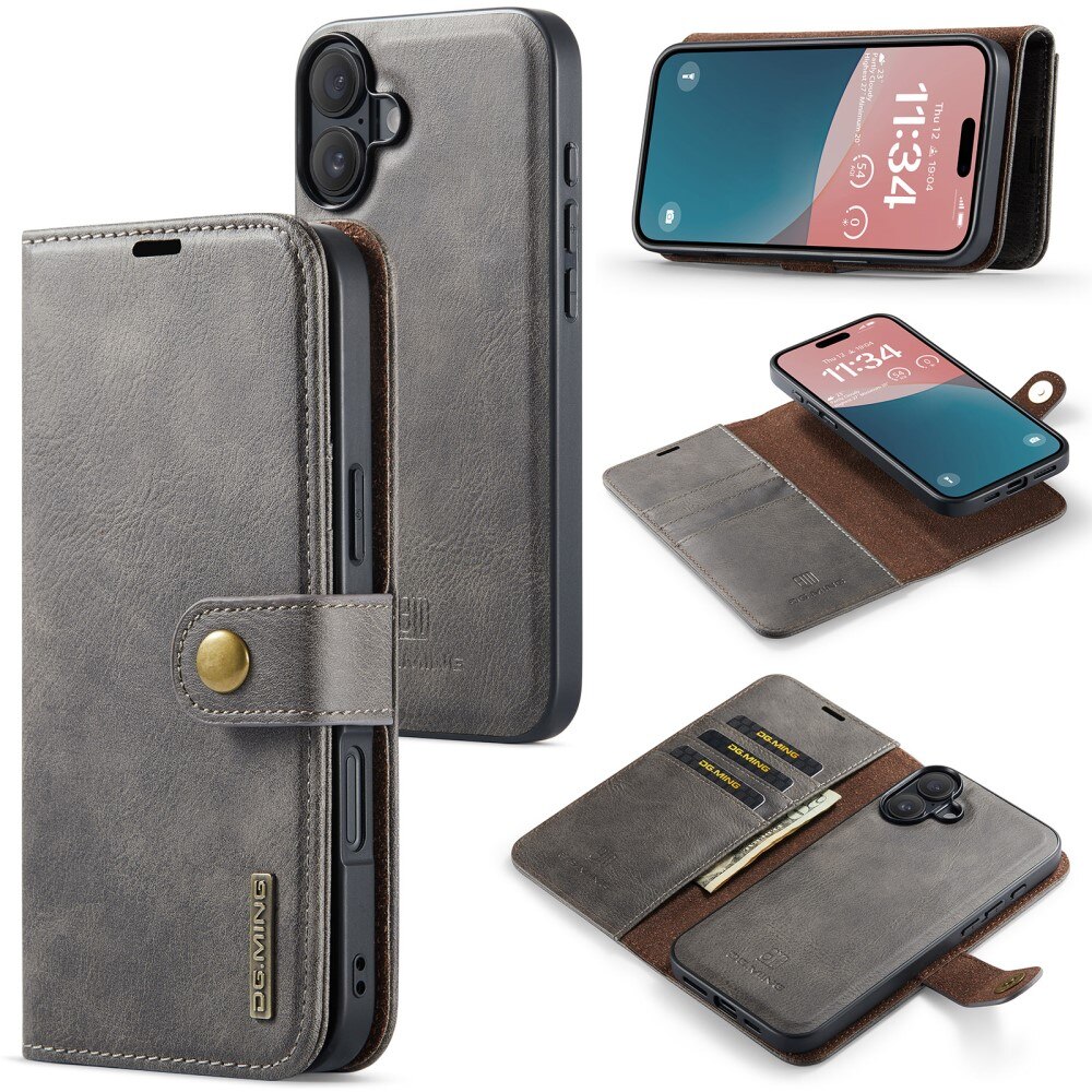 iPhone 16e Magnet Wallet Brown