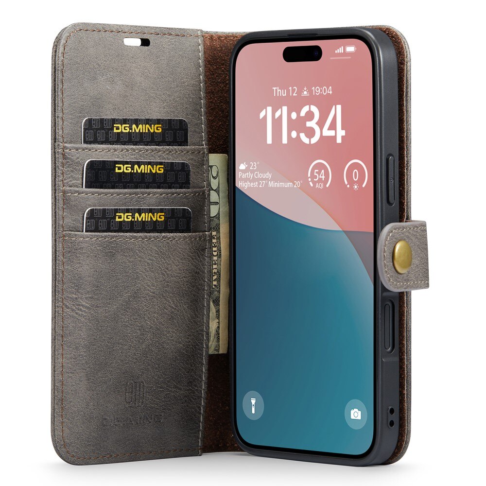 iPhone 16 Magnet Wallet Brown