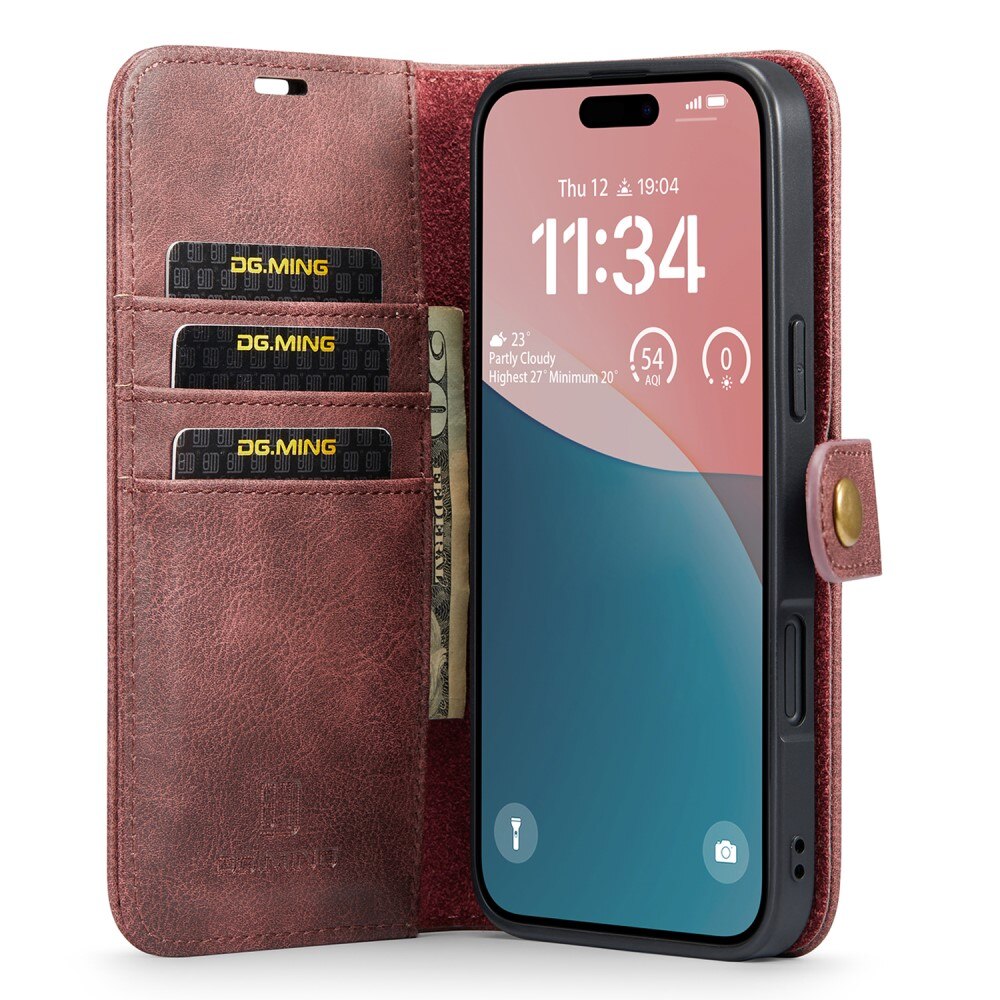 iPhone 16 Magnet Wallet Red