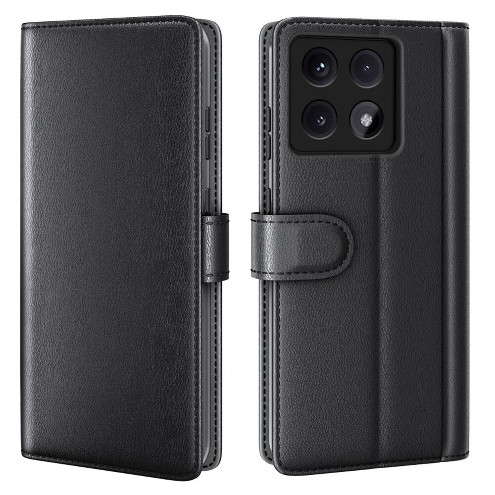 Xiaomi 14T Genuine Leather Wallet Case Black