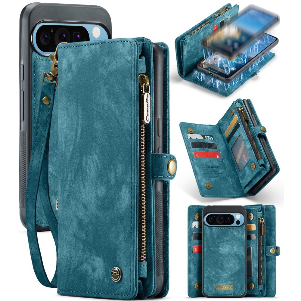 Google Pixel 9 Pro XL Multi-slot Wallet Case Blue