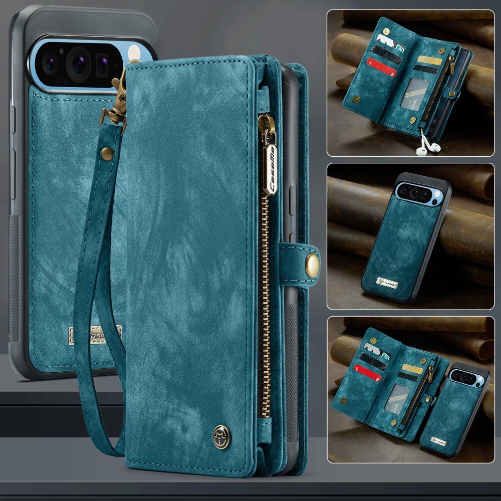 Google Pixel 9 Pro XL Multi-slot Wallet Case Blue