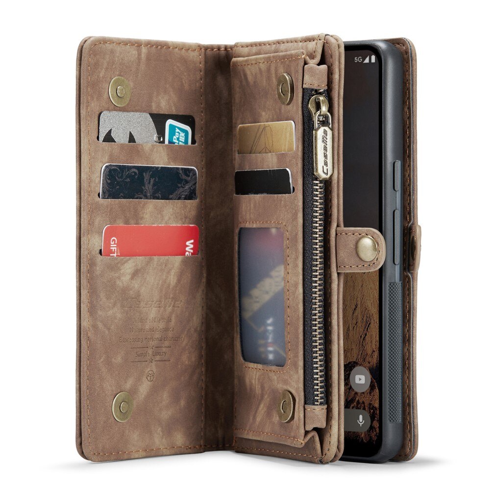 Google Pixel 9 Pro XL Multi-slot Wallet Case Brown