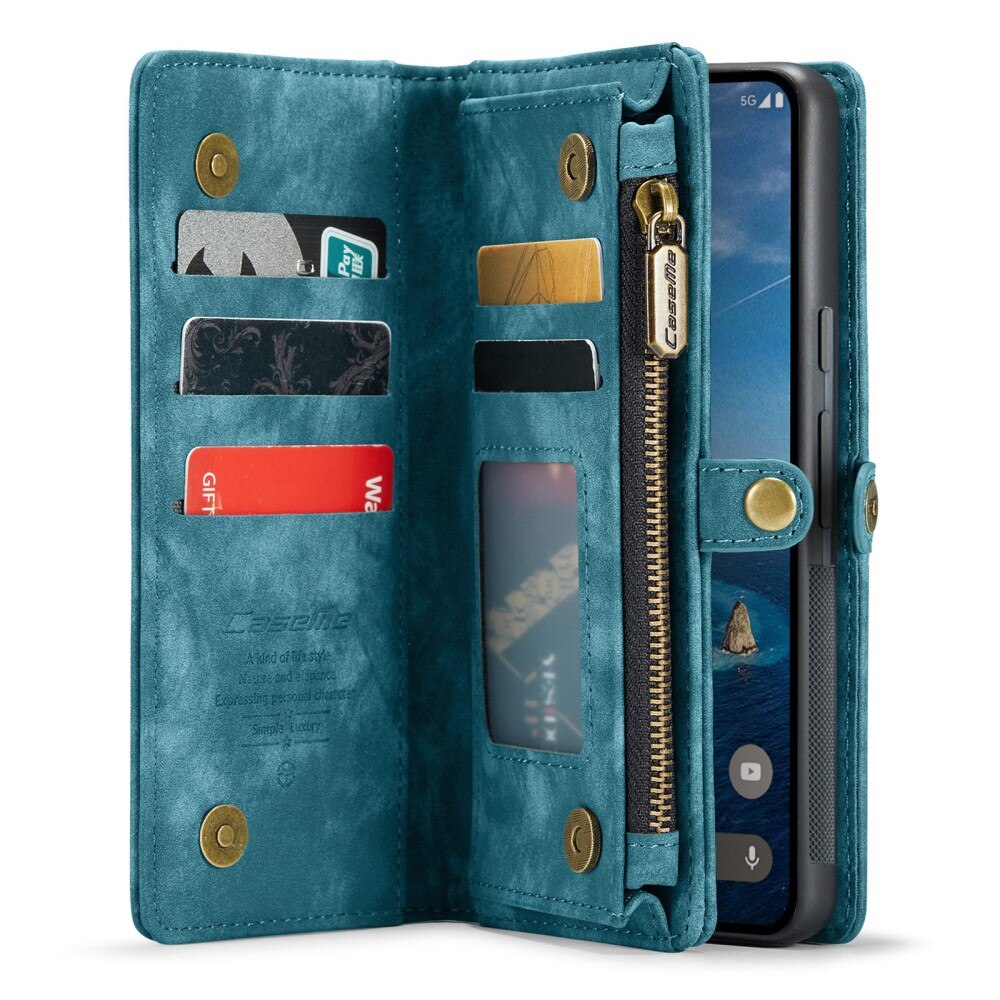 Google Pixel 9 Multi-slot Wallet Case Blue