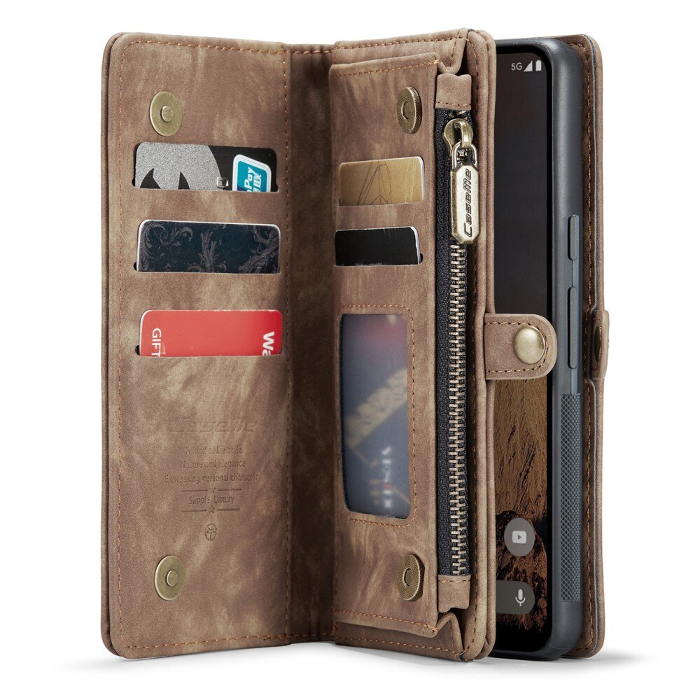 Google Pixel 9 Pro Multi-slot Wallet Case Brown