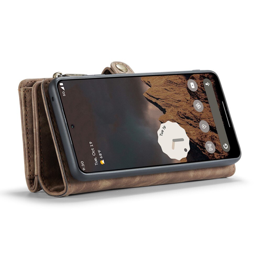 Google Pixel 9 Multi-slot Wallet Case Brown