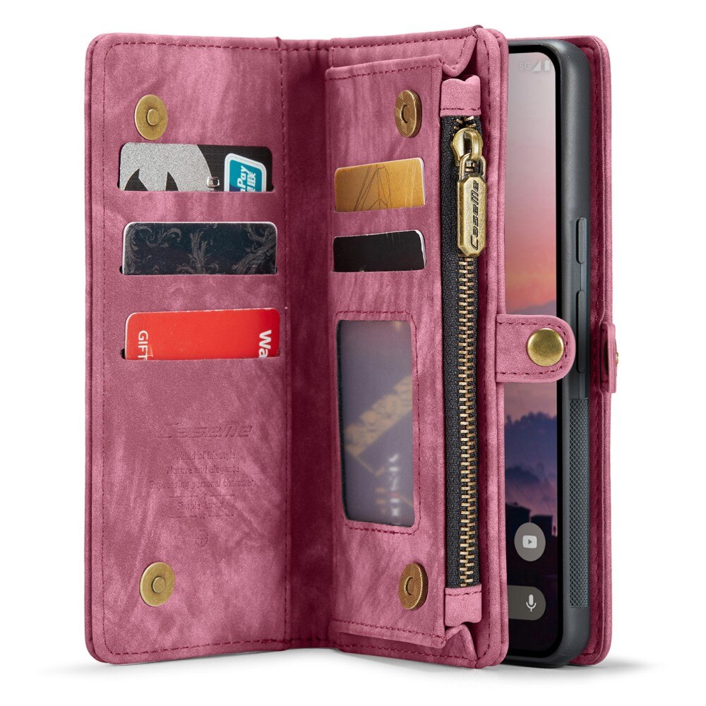 Google Pixel 9 Pro Multi-slot Wallet Case Red