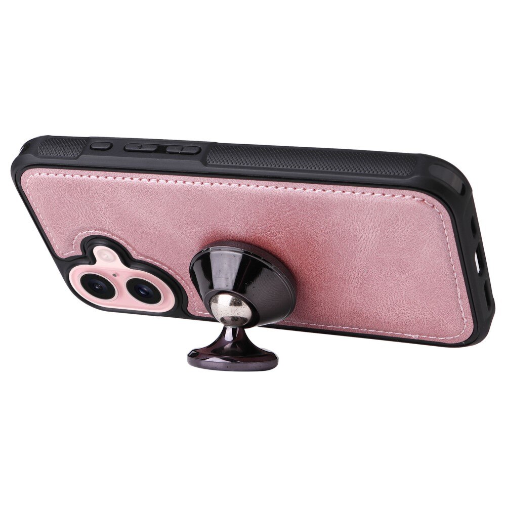 iPhone 16 Magnet Leather Multi Wallet Pink