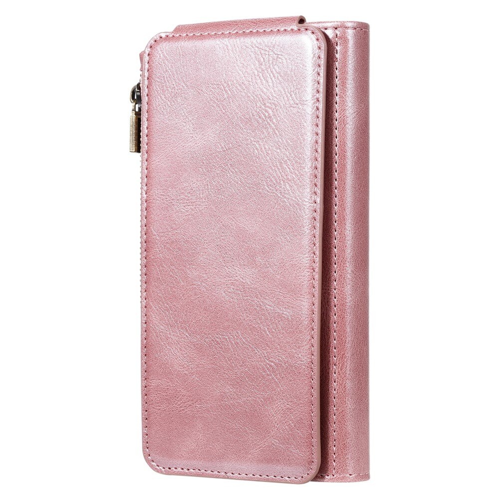 iPhone 16 Magnet Leather Multi Wallet Pink