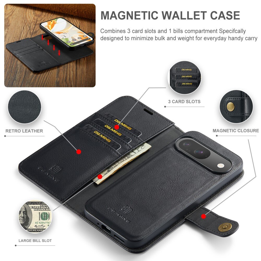 Google Pixel 9 Pro Magnet Wallet Black