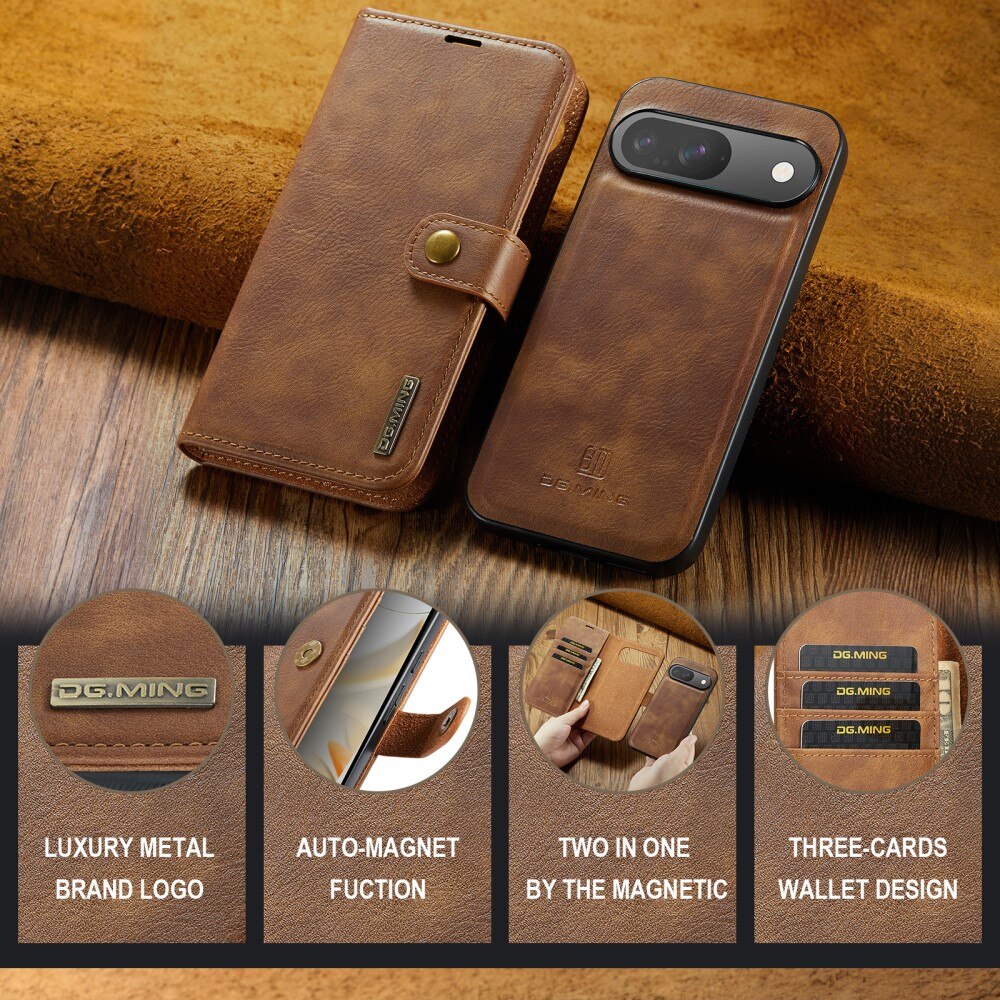 Google Pixel 9 Pro Magnet Wallet Cognac