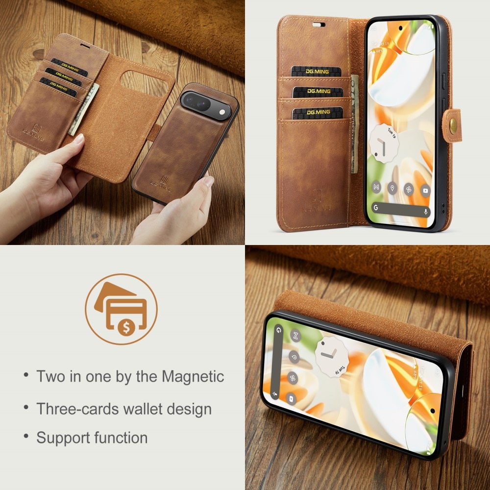 Google Pixel 9 Pro Magnet Wallet Cognac