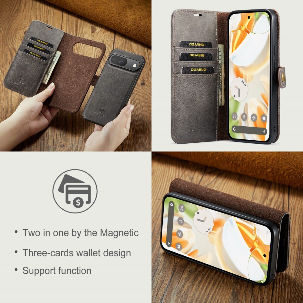 Google Pixel 9 Magnet Wallet Brown