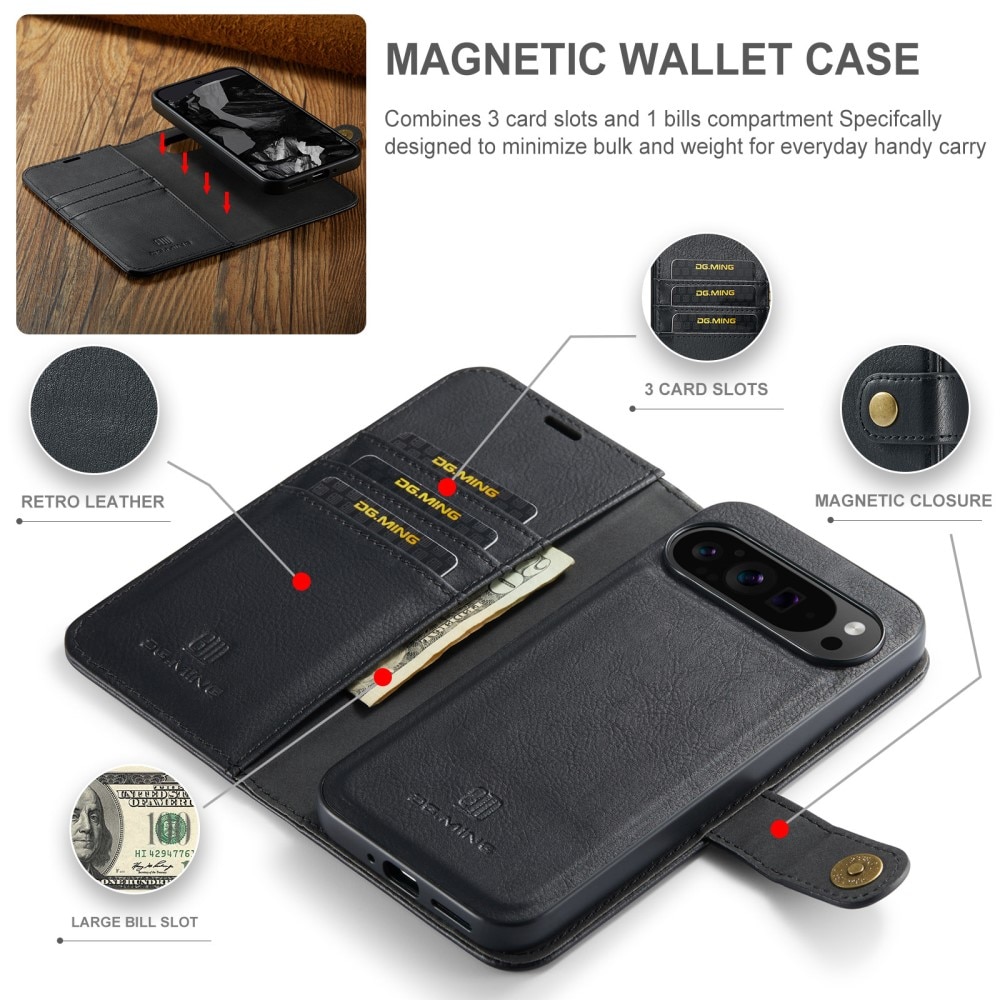 Google Pixel 9 Pro XL Magnet Wallet Black