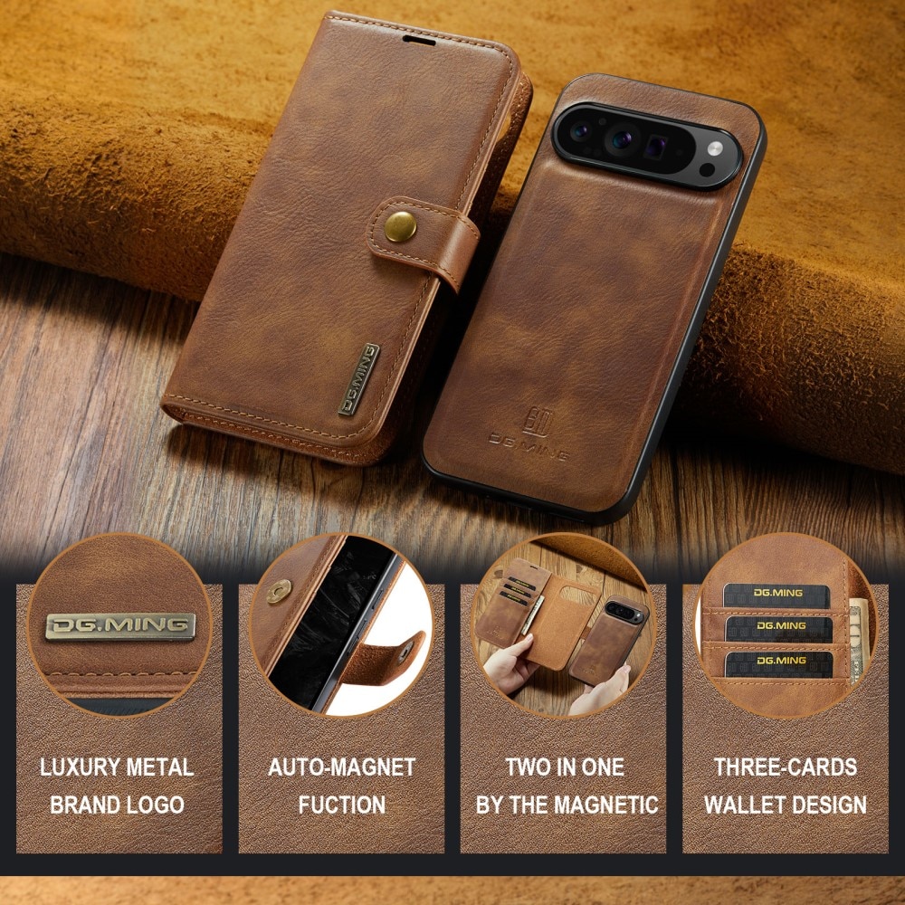 Google Pixel 9 Pro XL Magnet Wallet Cognac