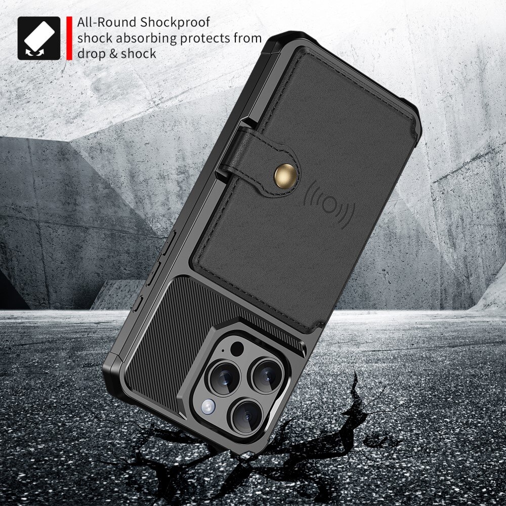 iPhone 16 Pro Tough Multi-slot Case Black