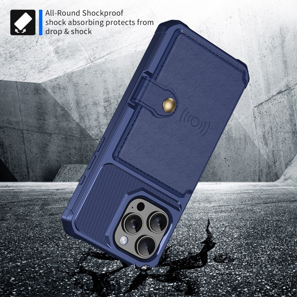 iPhone 16 Pro Tough Multi-slot Case Blue