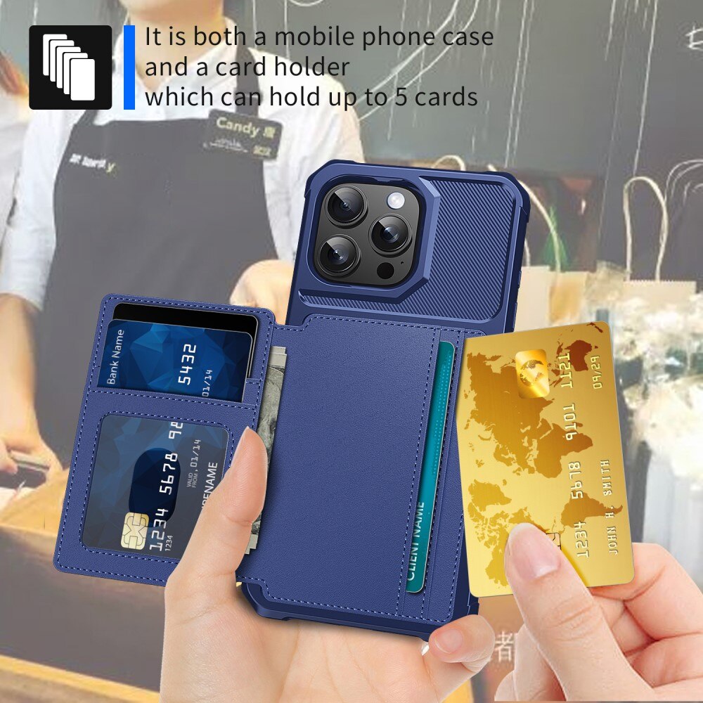 iPhone 16 Pro Tough Multi-slot Case Blue