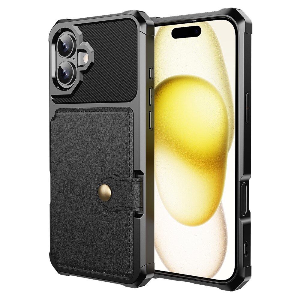 iPhone 16 Tough Multi-slot Case Black