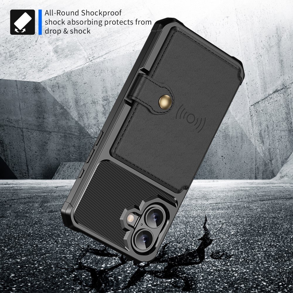 iPhone 16 Tough Multi-slot Case Black