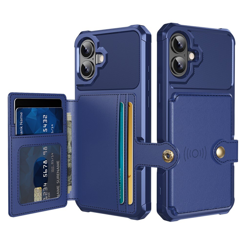 iPhone 16 Tough Multi-slot Case Blue