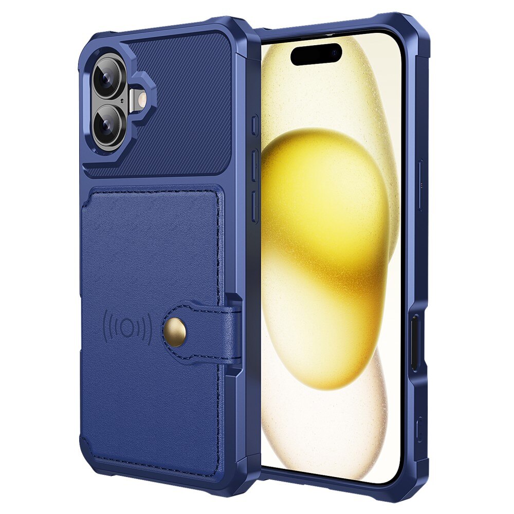 iPhone 16 Tough Multi-slot Case Blue