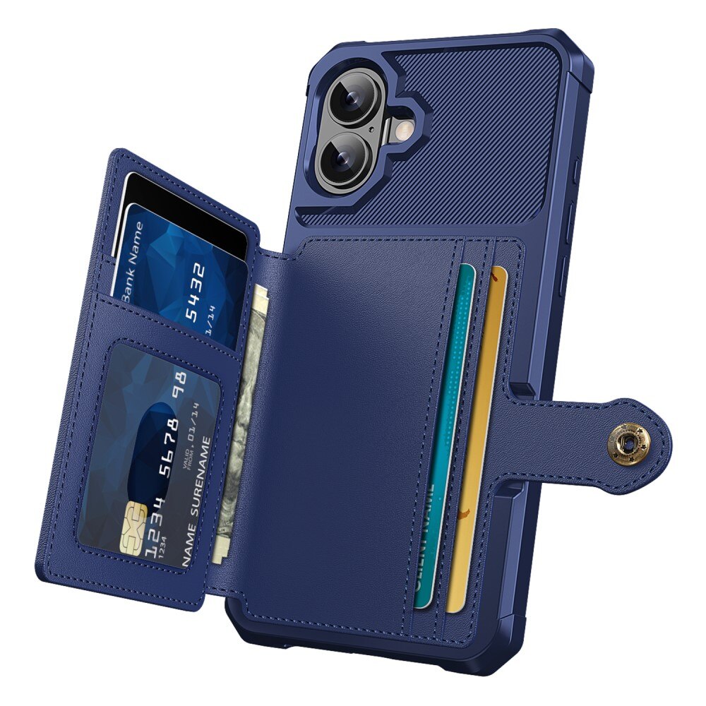 iPhone 16 Tough Multi-slot Case Blue