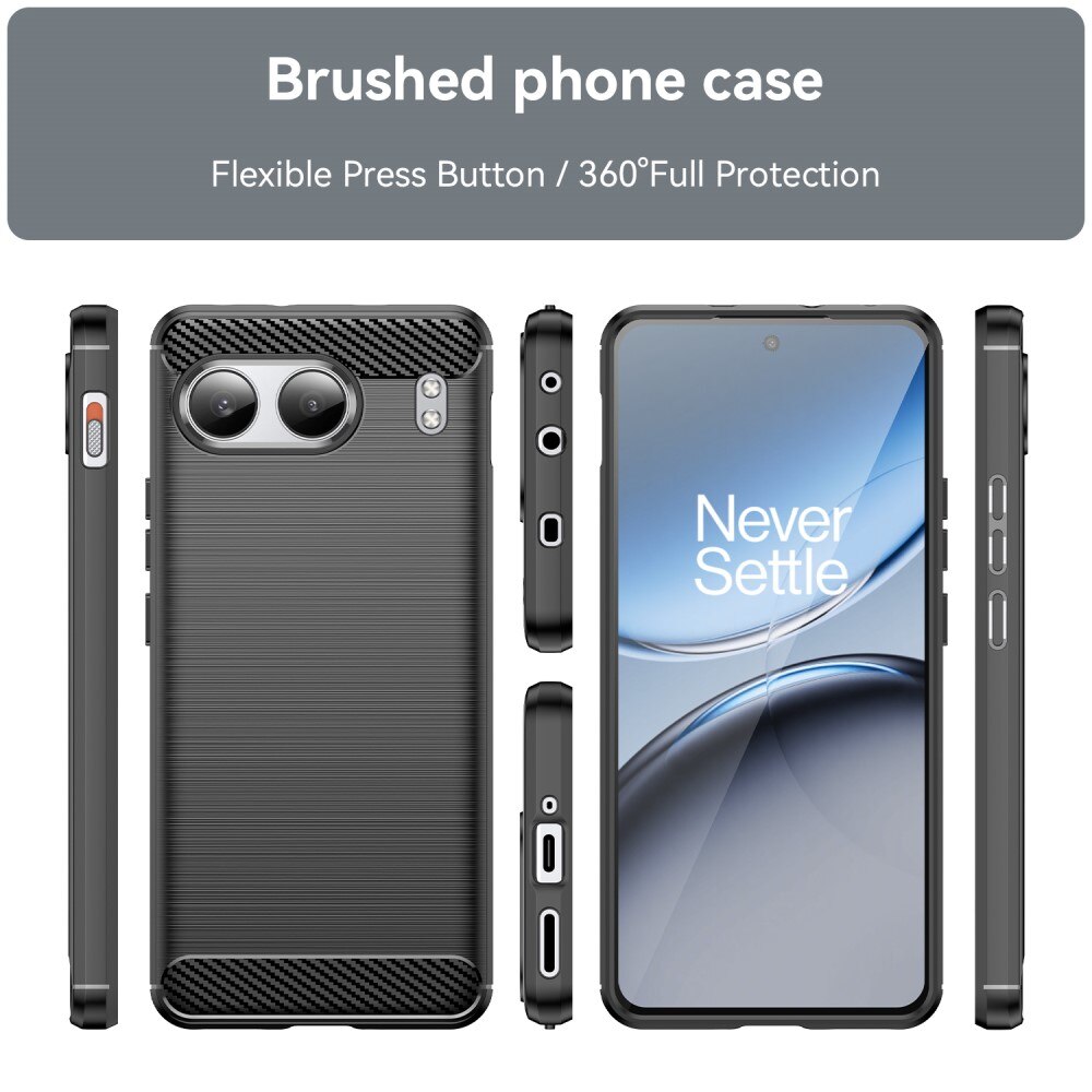 OnePlus Nord 4 Brushed TPU Case Black