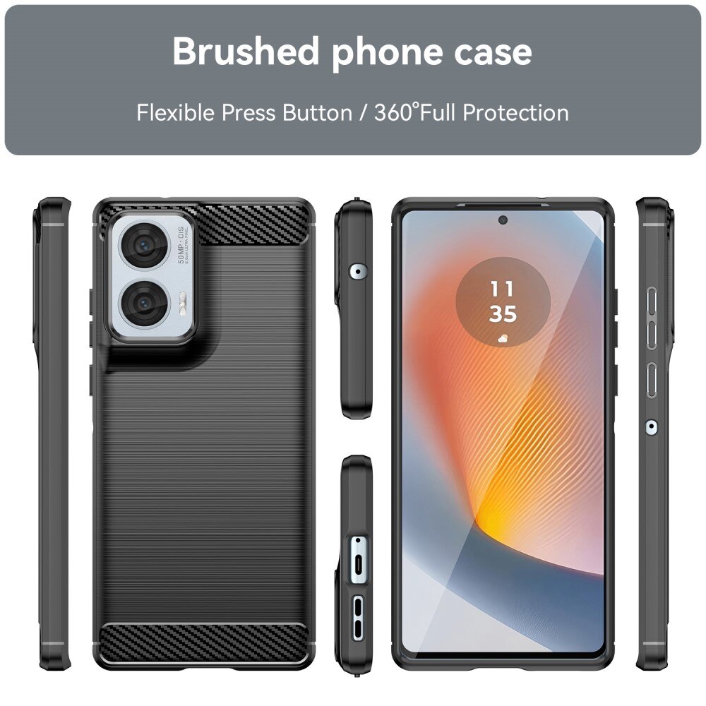 Motorola Moto G85 Brushed TPU Case Black