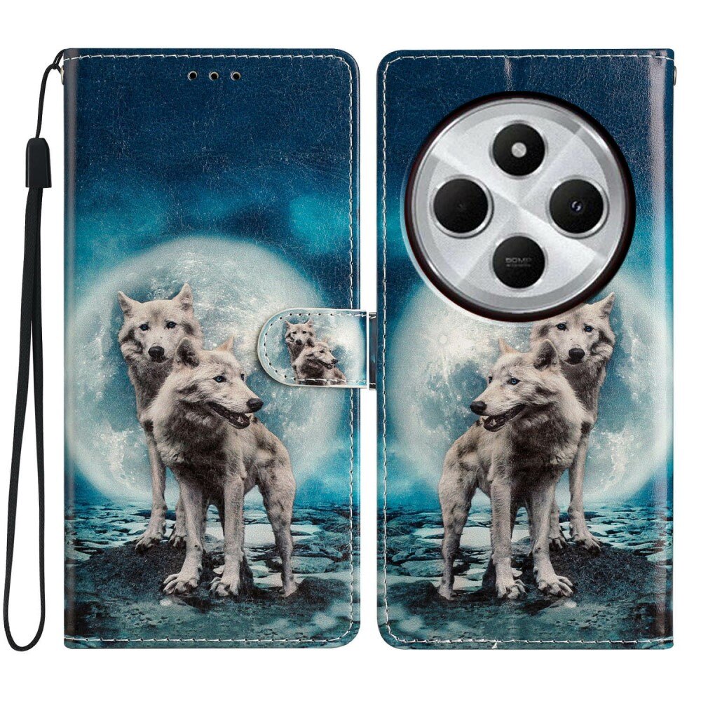 Xiaomi Redmi 14C Wallet Book Cover Wolves