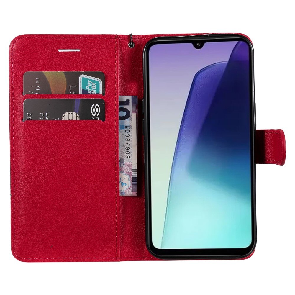 Xiaomi Redmi 14C Wallet Case Red