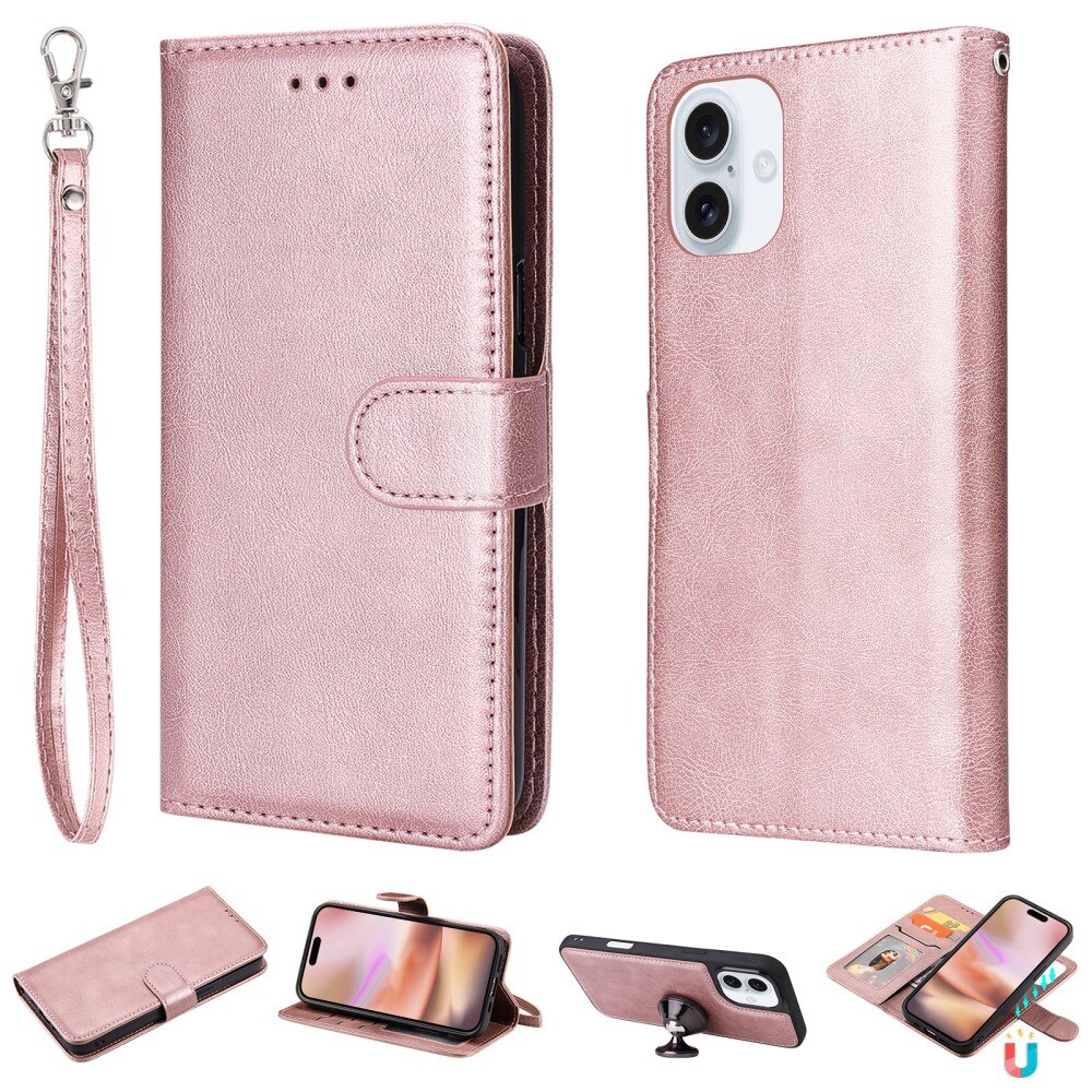 iPhone 16 Magnetic Book Cover Pink