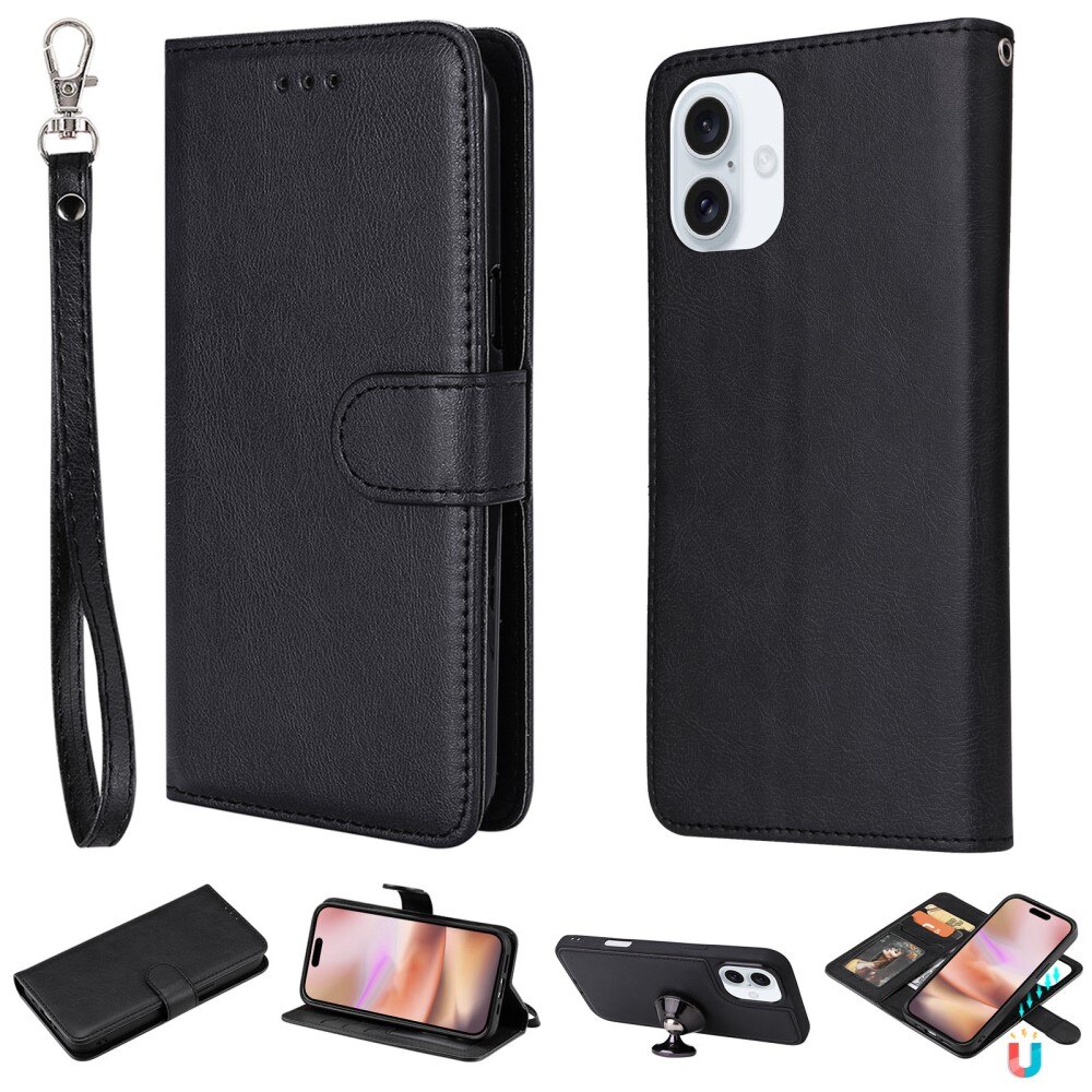 iPhone 16 Magnetic Book Cover Black