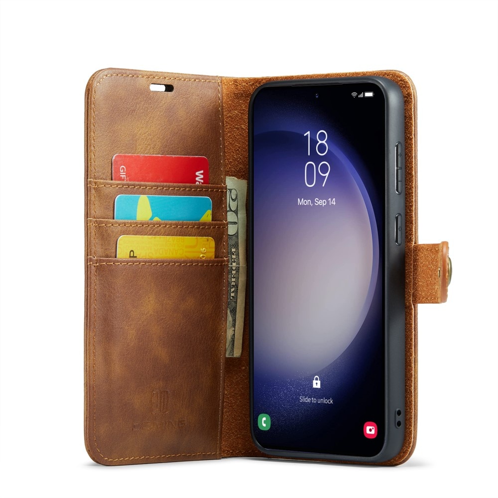 Samsung Galaxy S24 FE Magnet Wallet Cognac