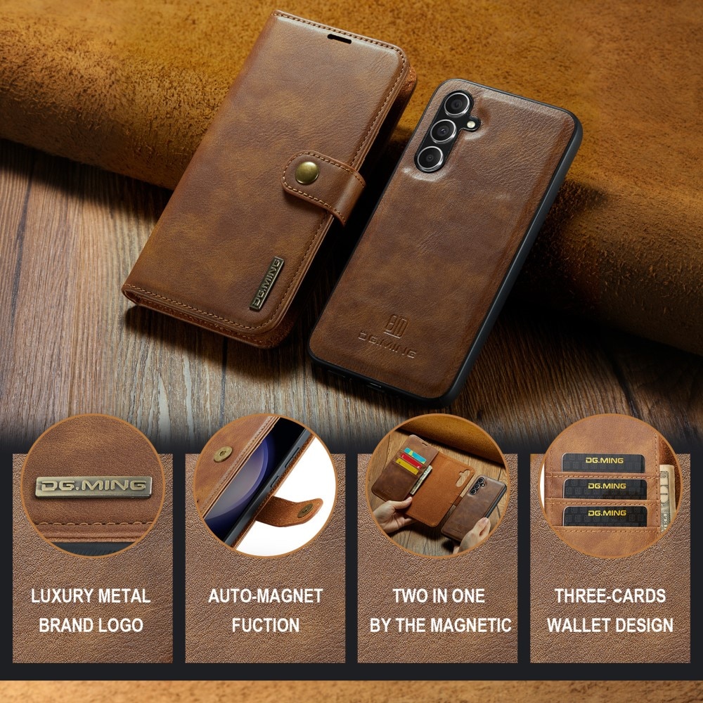 Samsung Galaxy S24 FE Magnet Wallet Cognac