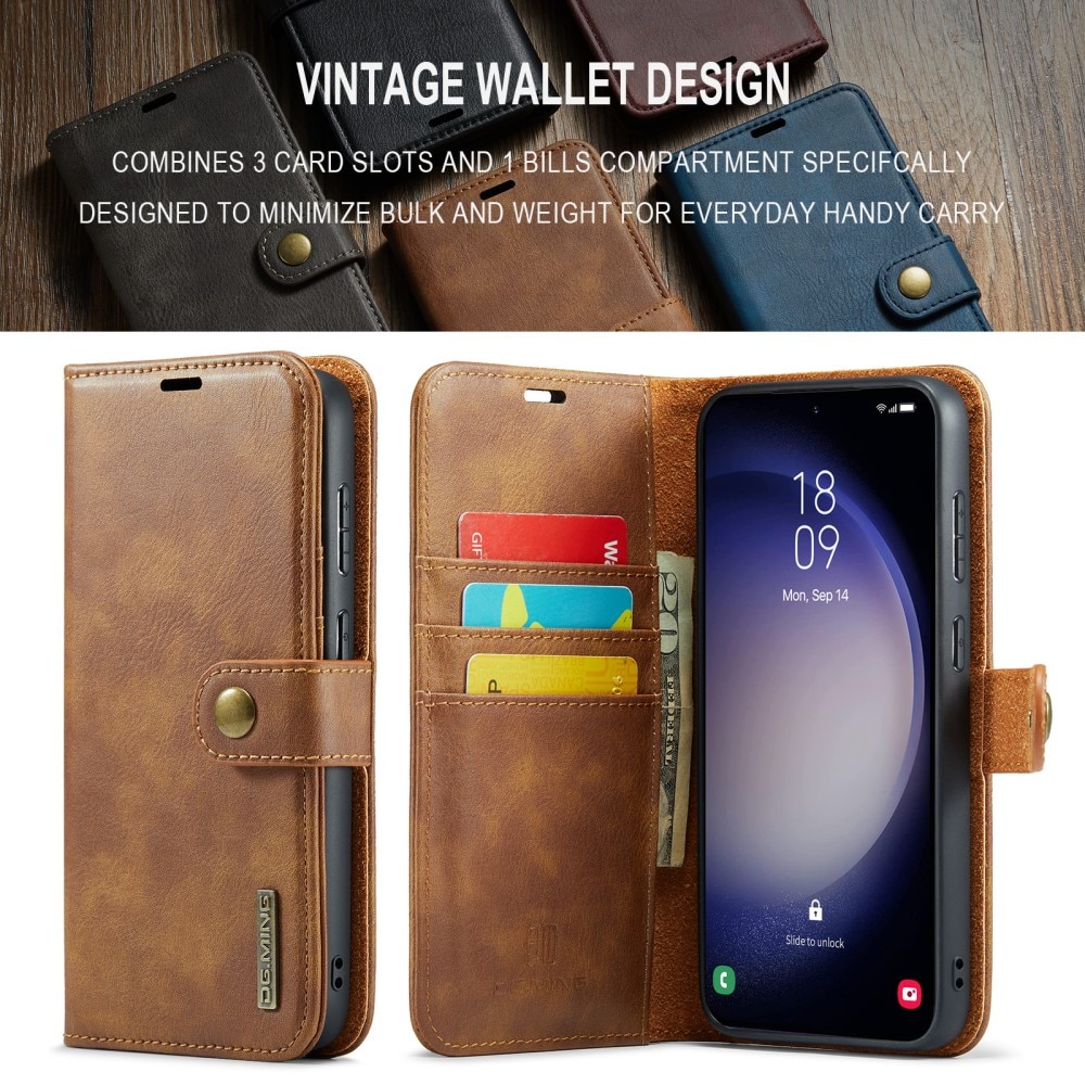 Samsung Galaxy S24 FE Magnet Wallet Cognac